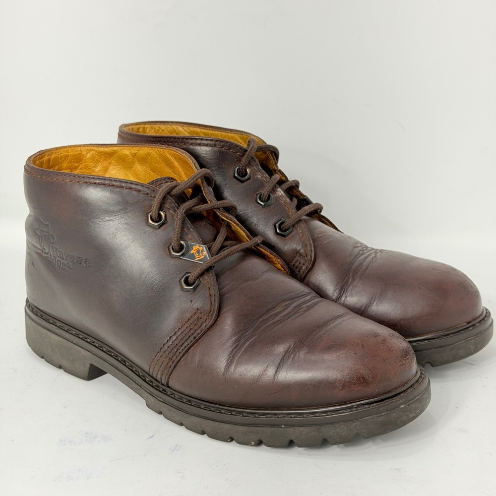 Havana Joe Brown Leather Chukka Boots Spain 201-B Women Size 8 Ankle Lug Sole